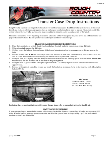 Installation Manual